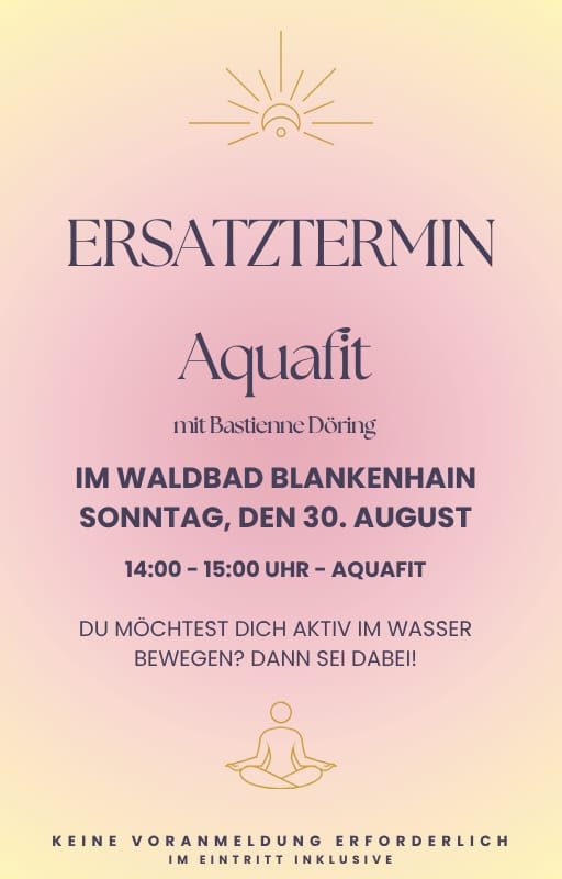 Aquafit mit Bastienne Döring - Ersatztermin