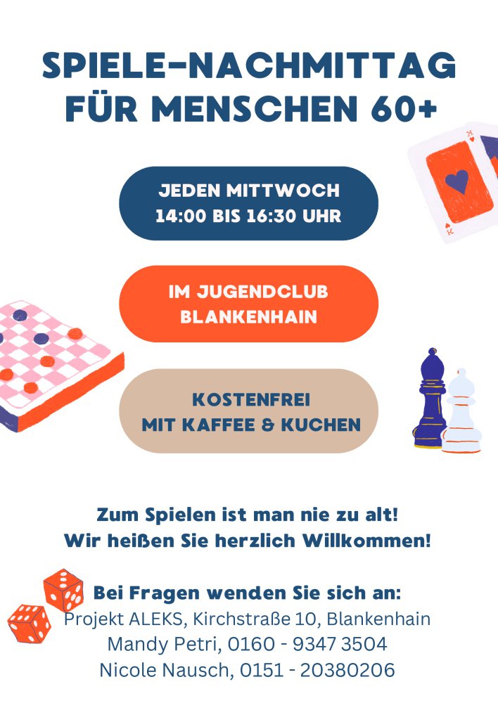 Spiele-Nachmittag 60+