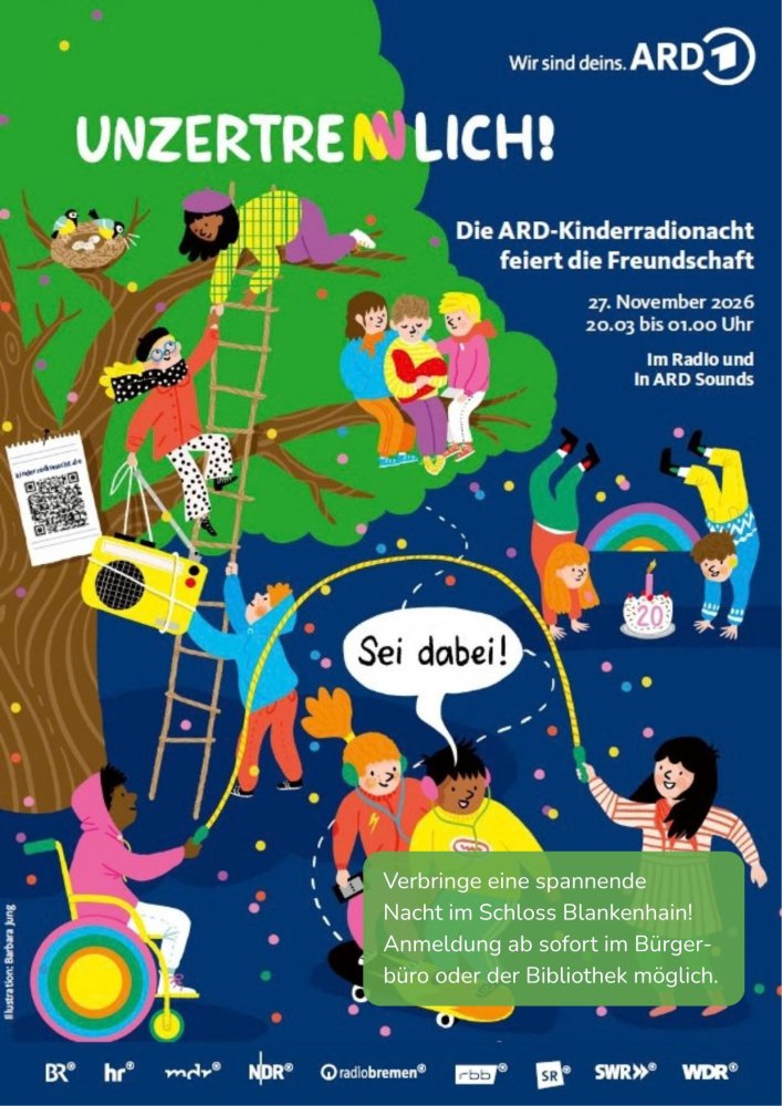 ARD-Kinderradionacht 2026 im Schloss Blankenhain